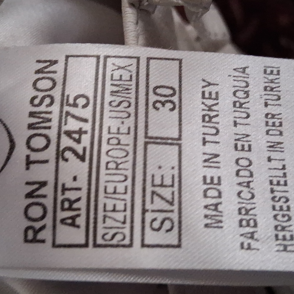 Ron Tomson Waist 30" White leather pants - Picture 11 of 12